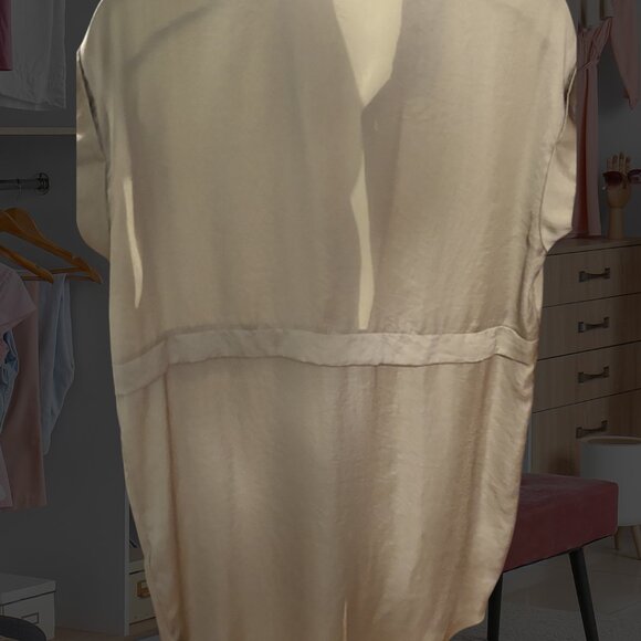 Light Green Silk Shirt dress - Picture 8 of 8